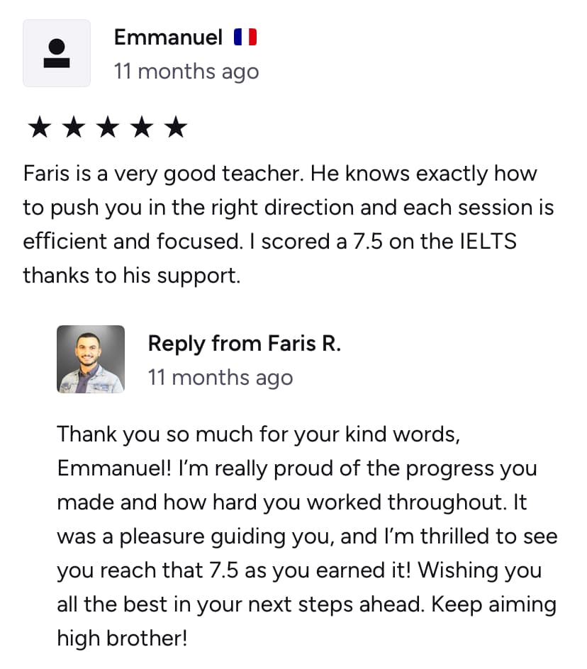 Review from Emmanuel