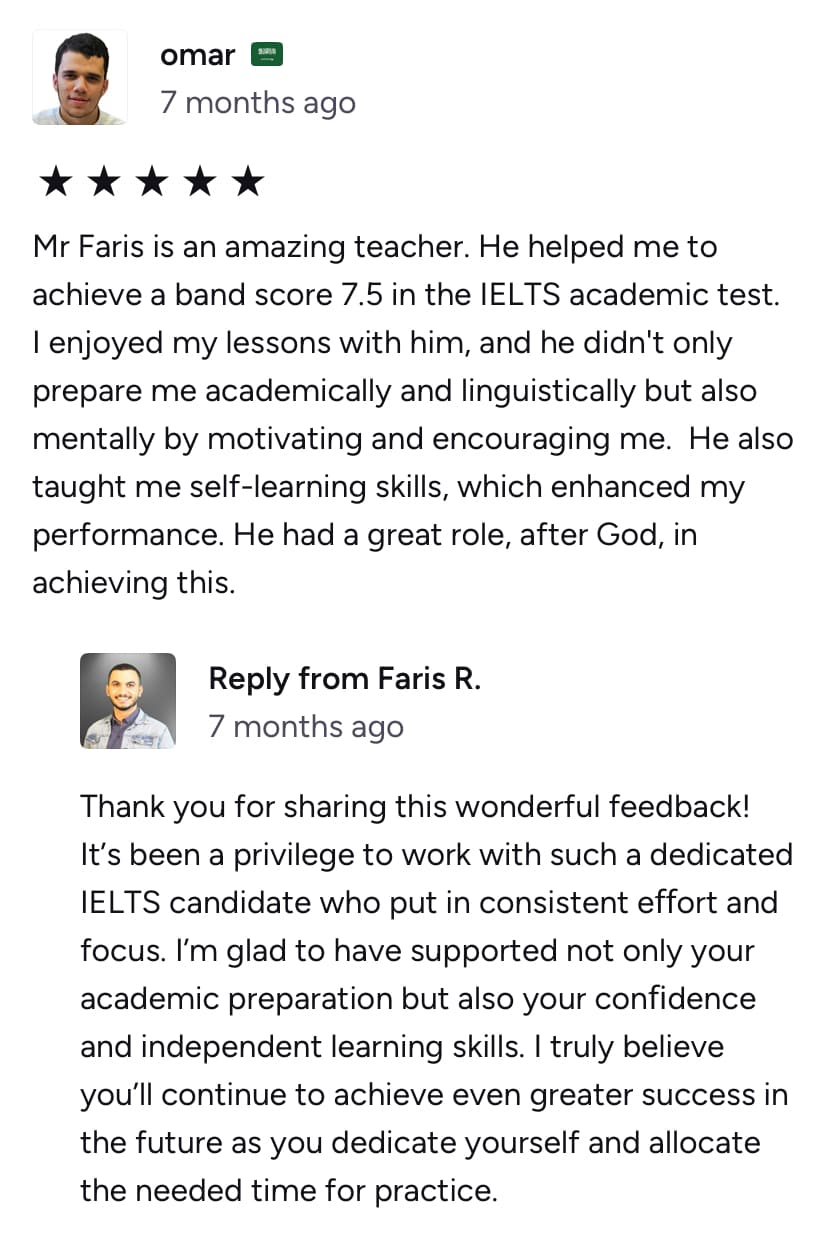 Review from Omar